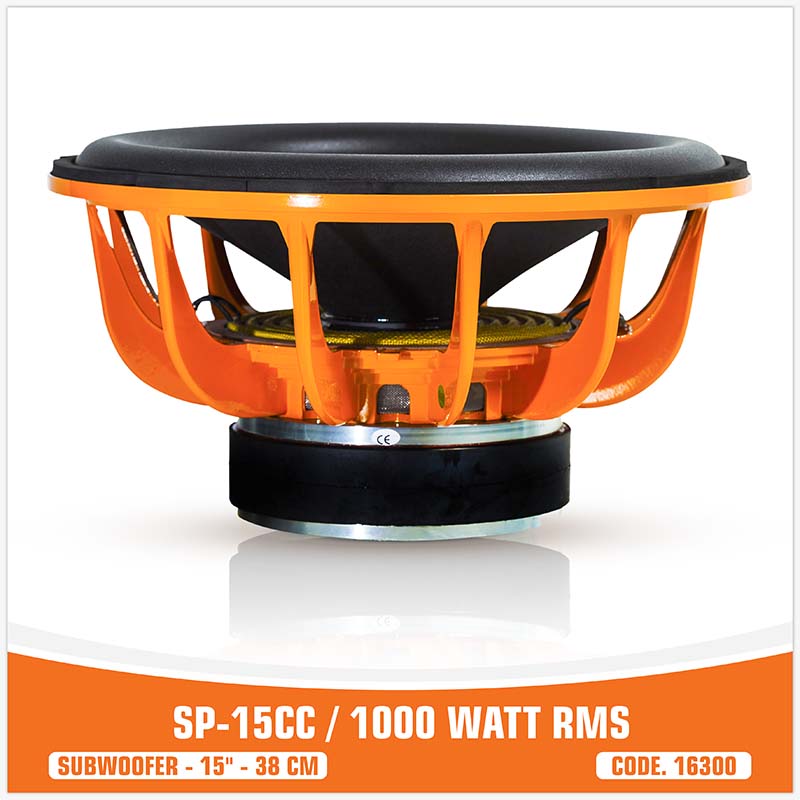 SP 15CC SUBWOOFER 15"/38CM 1000WATT RMS (PREZZO UNITARIO)