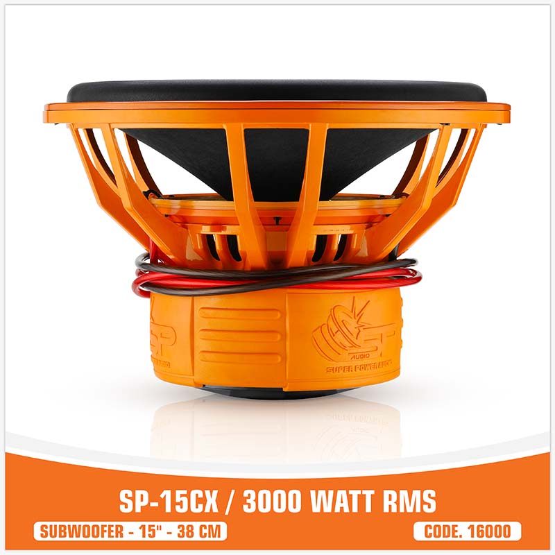 SP 15CX SUBWOOFER 15"/38CM 3000W RMS (UNIT PRICE)