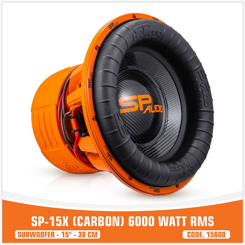 SP 15X SUBGRAVE FIBRA DE CARBÓN 15"/38CM 6000W RMS (PRECIO UNITARIO)