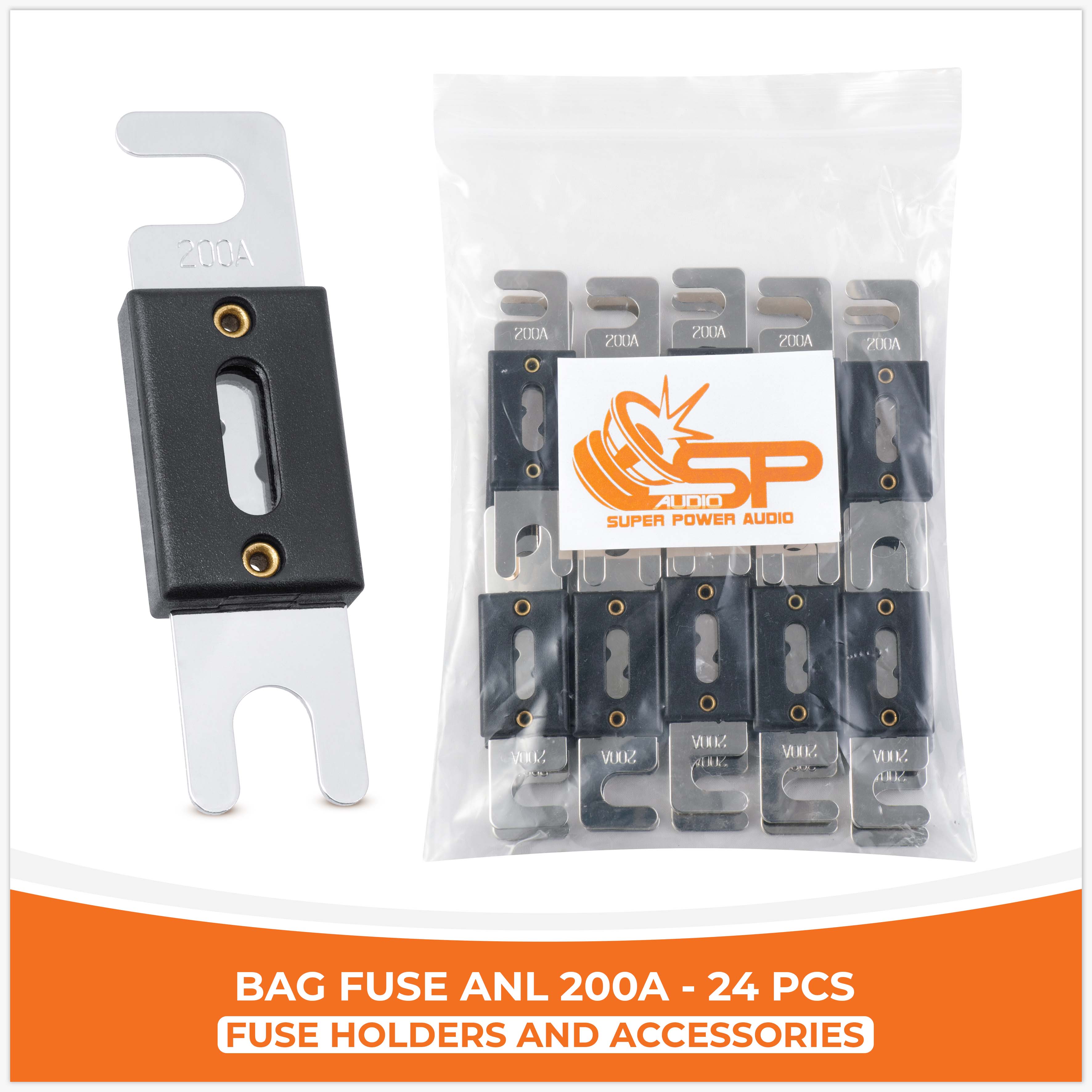  SP ANL 200A BOLSA DE FUSIBLES MAX ANL 24 PZ (PRECIO  POR  PAQUETE)