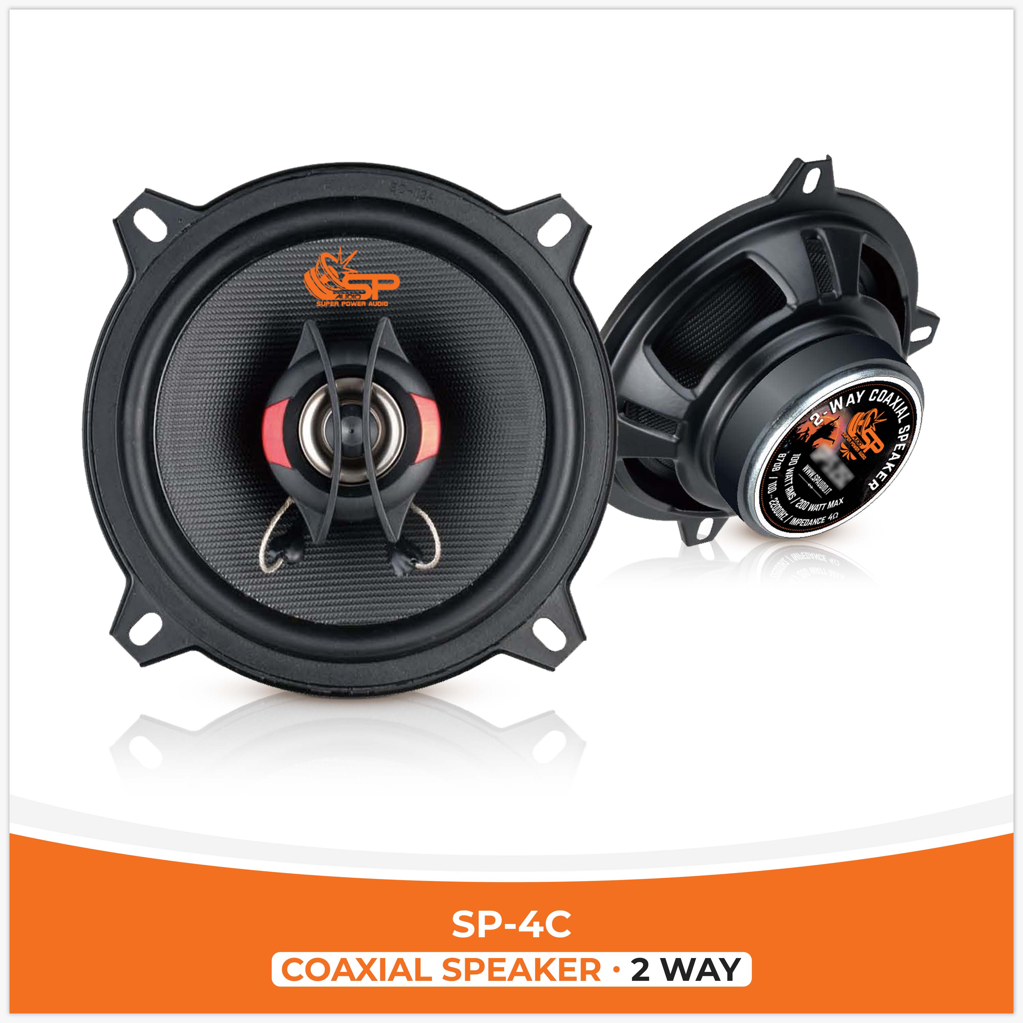 SP 4C HAUT-PARLEUR COAXIALES 4"/10CM  (PRIX DE LA PAIRE)