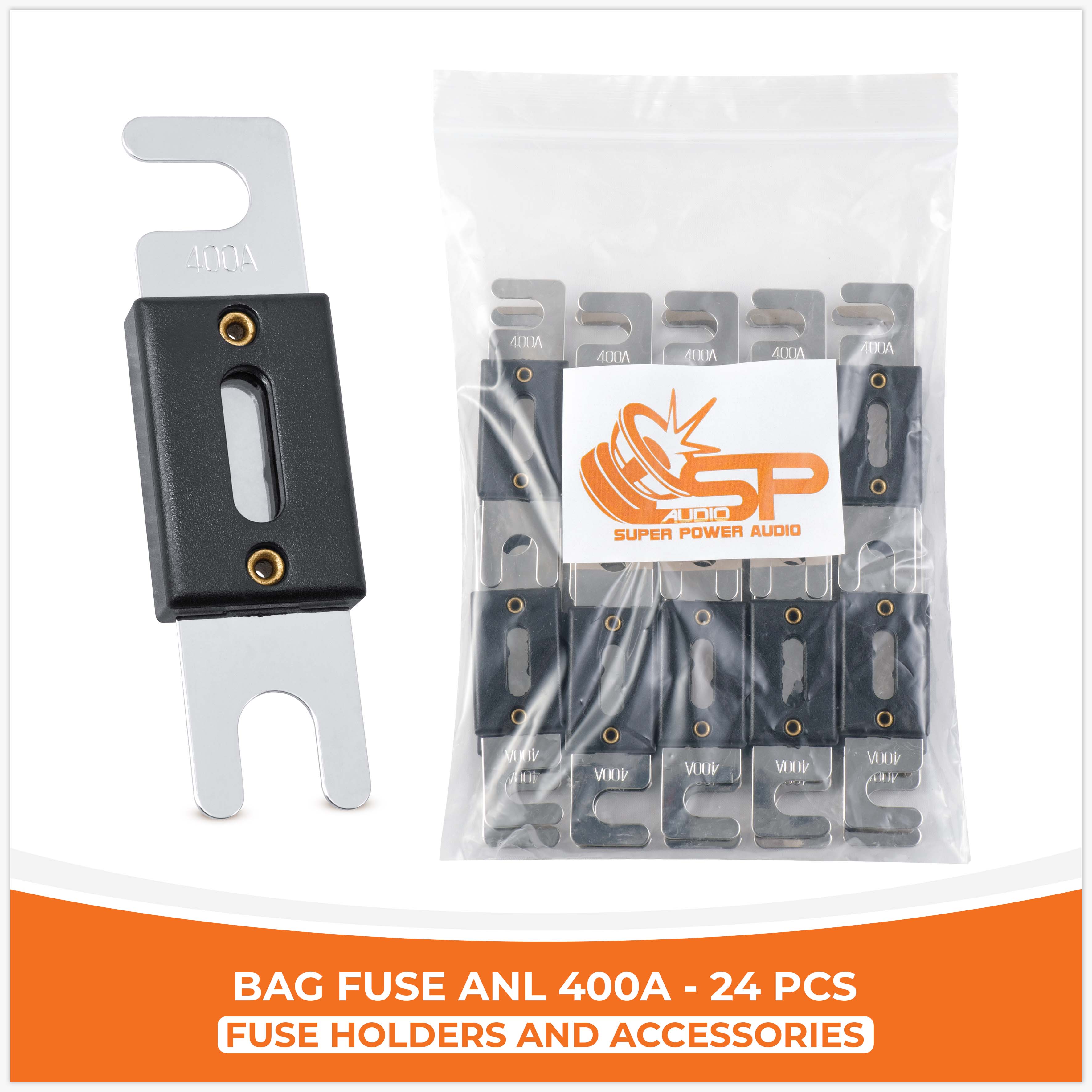  SP ANL 400A BOLSA DE FUSIBLES MAX ANL 24 PZ   (PRECIO  POR  PAQUETE)