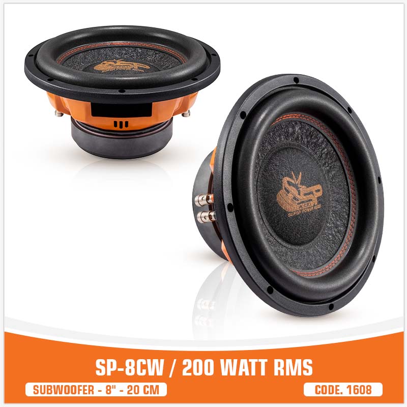 (SP-8CW  ساب ووفر)
     (8 "/ 20cm)
   (200 W RMS)
   (قیمت تک)