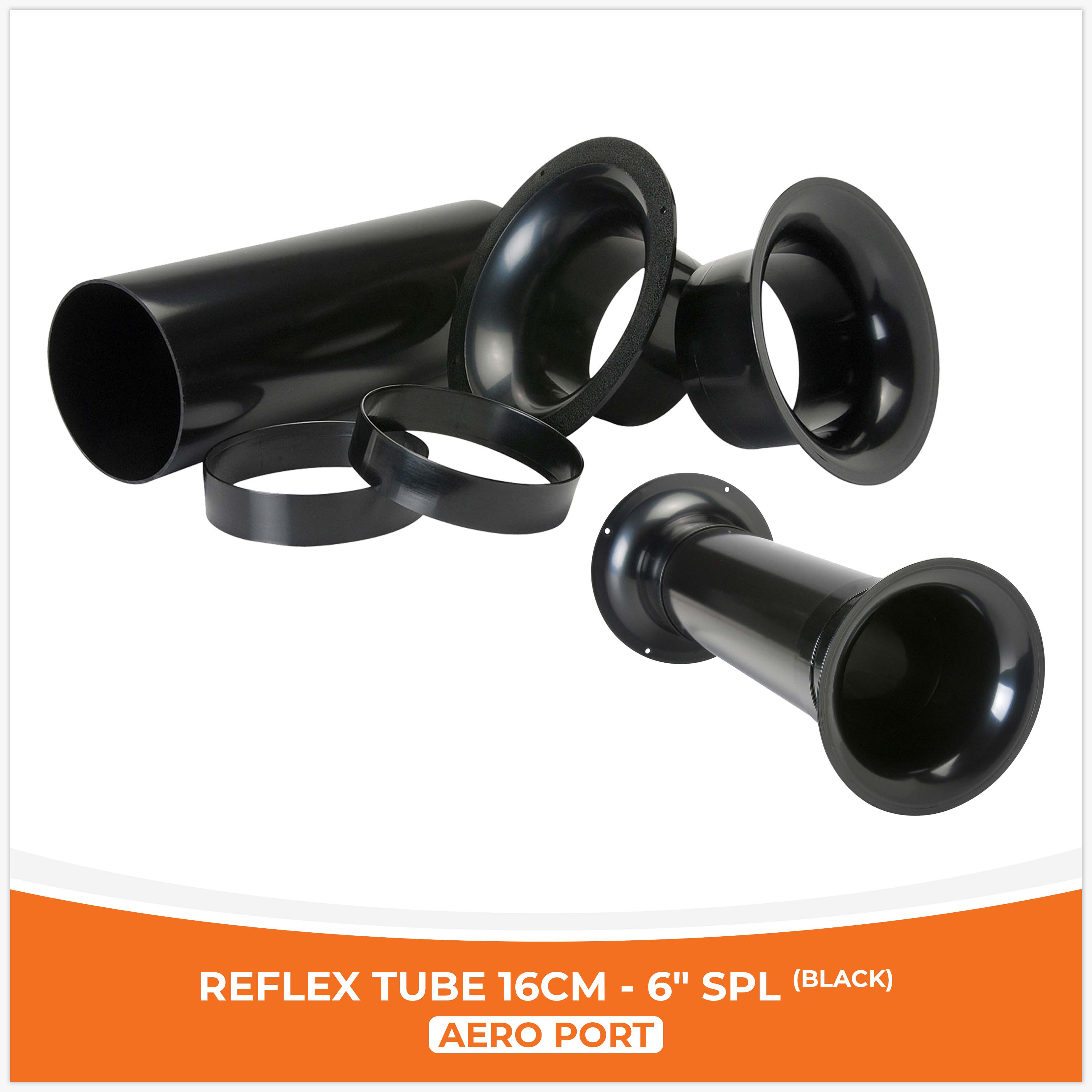 Tube réflexe 16 cm - 6 "- noir (prix unitaire)