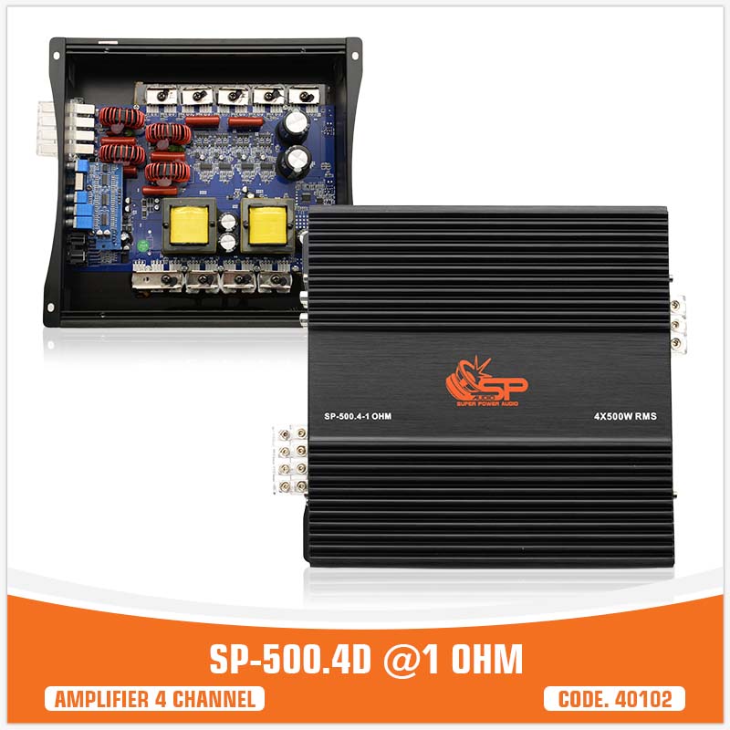 SP 500X4D 4 OHM AMPLIFIER 4CH FULL RANGE CLASS D (UNITE PRICE)