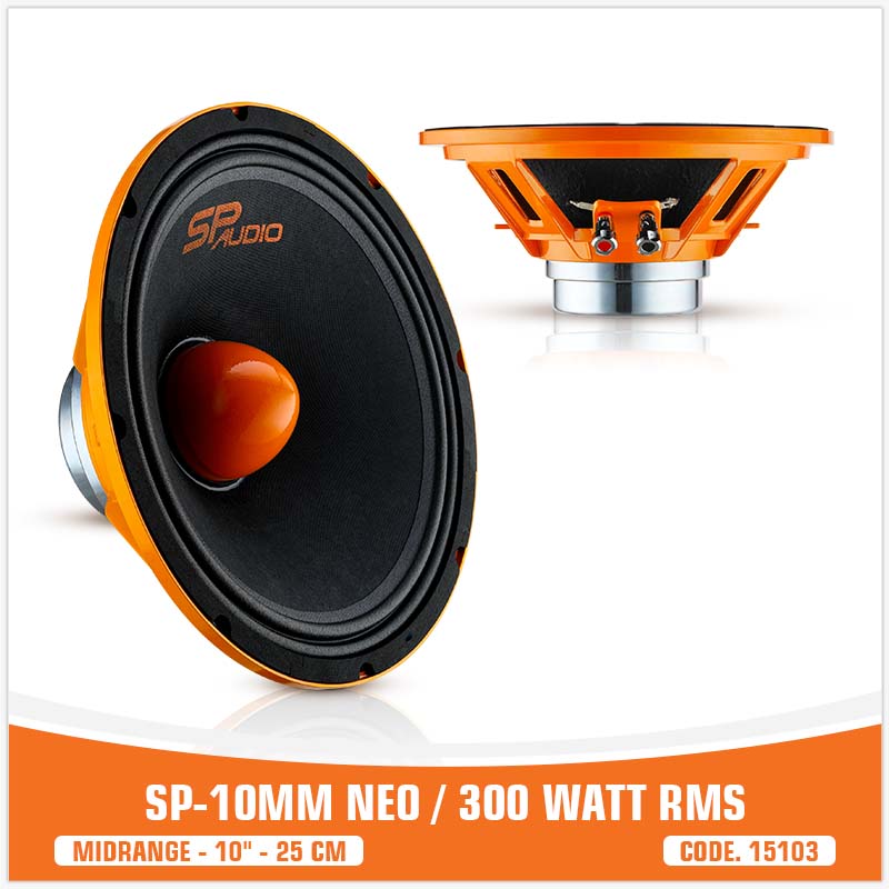 SP 10MM NEO MIDRANGE ESTREMO 10"/25CM MAGNETE NEODIMIO 300W RMS (PREZZO UNITARIO)