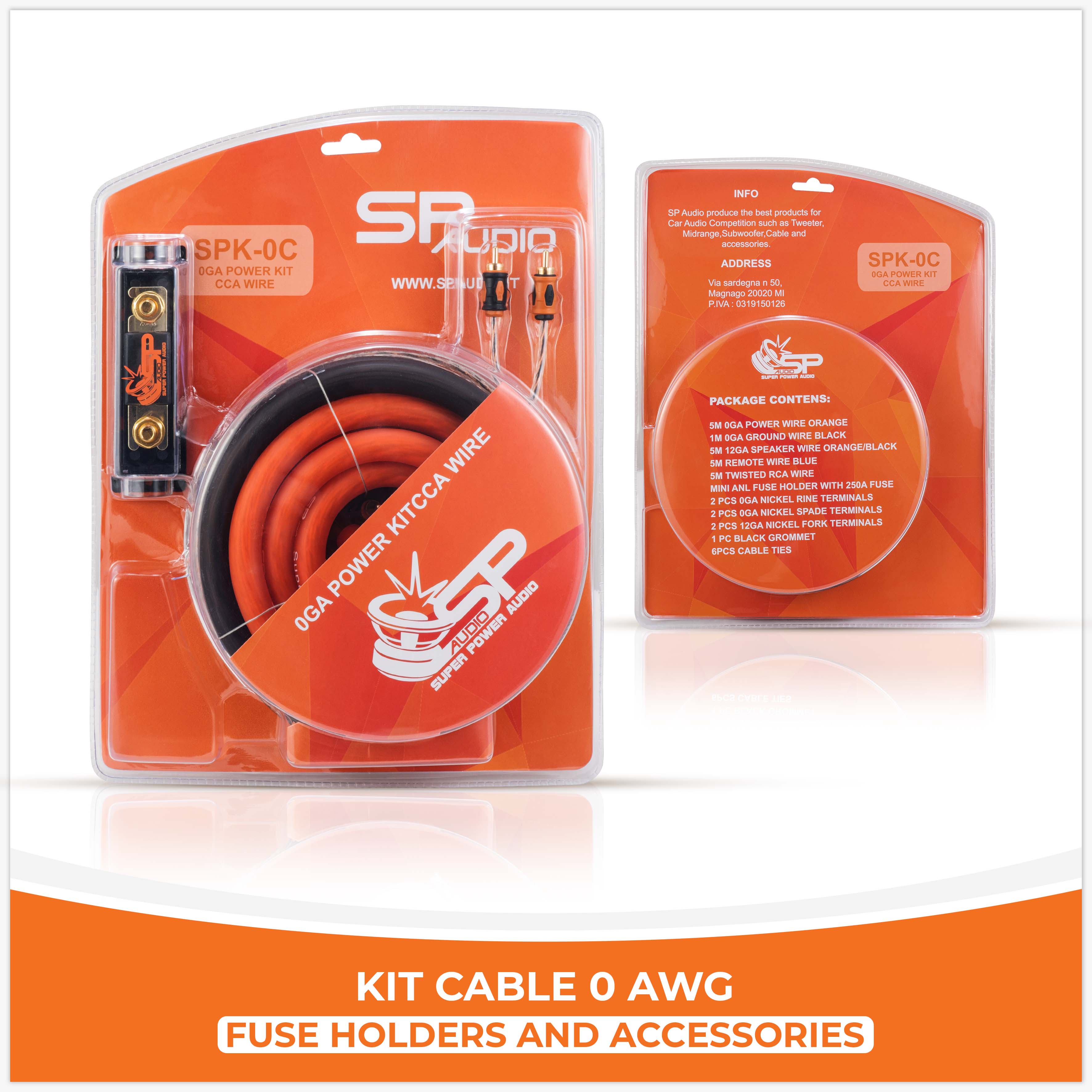 SP KIT CABLE 0 AWG CCA (PRECIO  POR  PAQUETE)