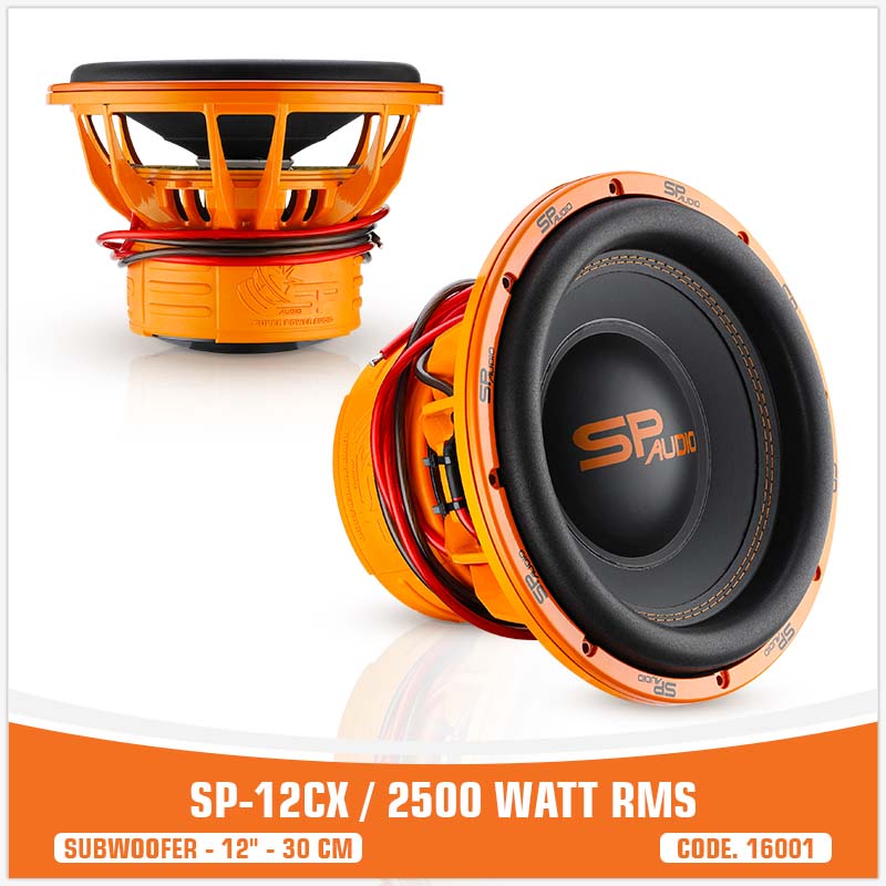 SP 12CX SUBWOOFER 12"/30CM 2500W RMS (UNIT PRICE)