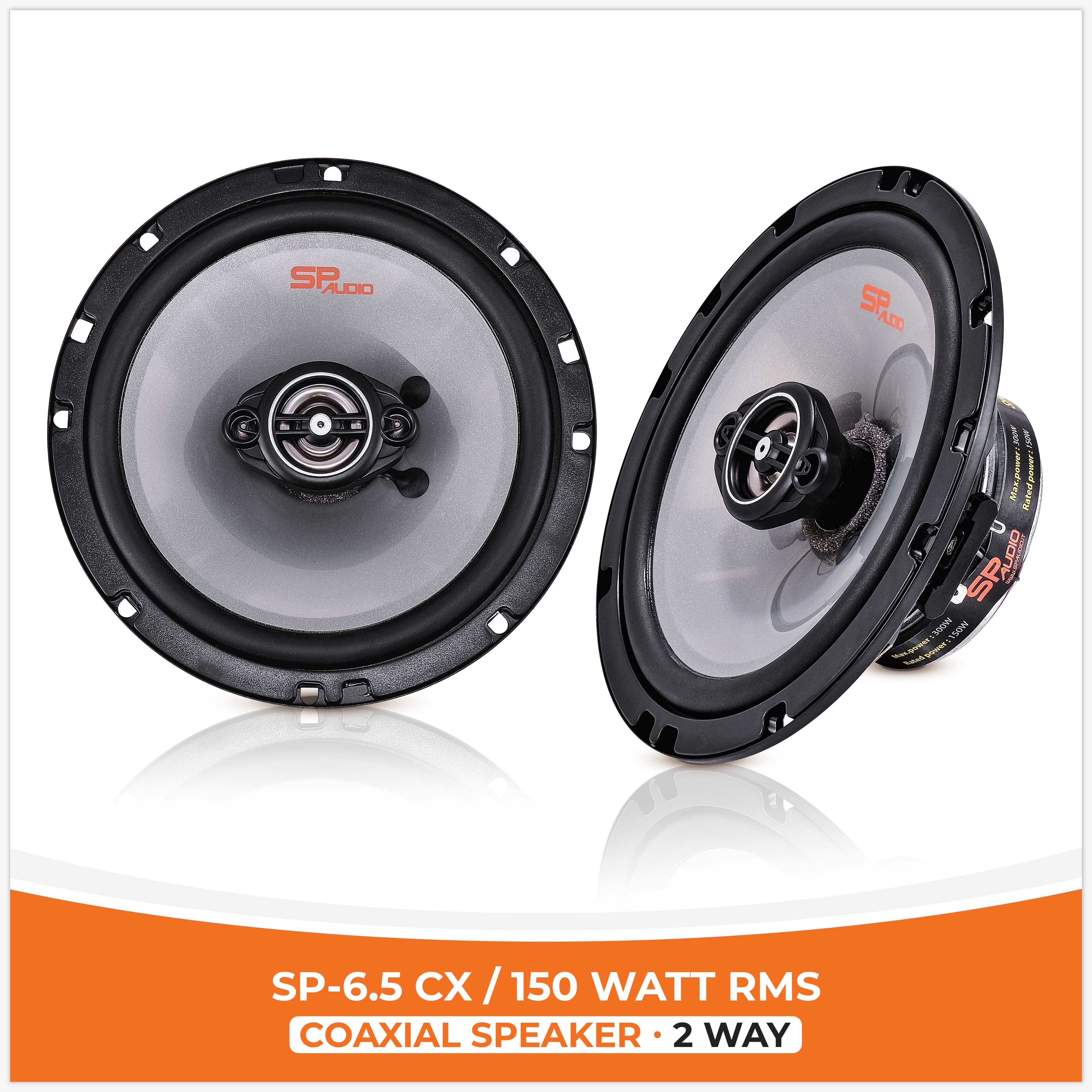 SP 6.5CX HAUT-PARLEUR COAXIALES 6.5"/16.5CM 150W RMS (PRIX DE LA PAIRE)