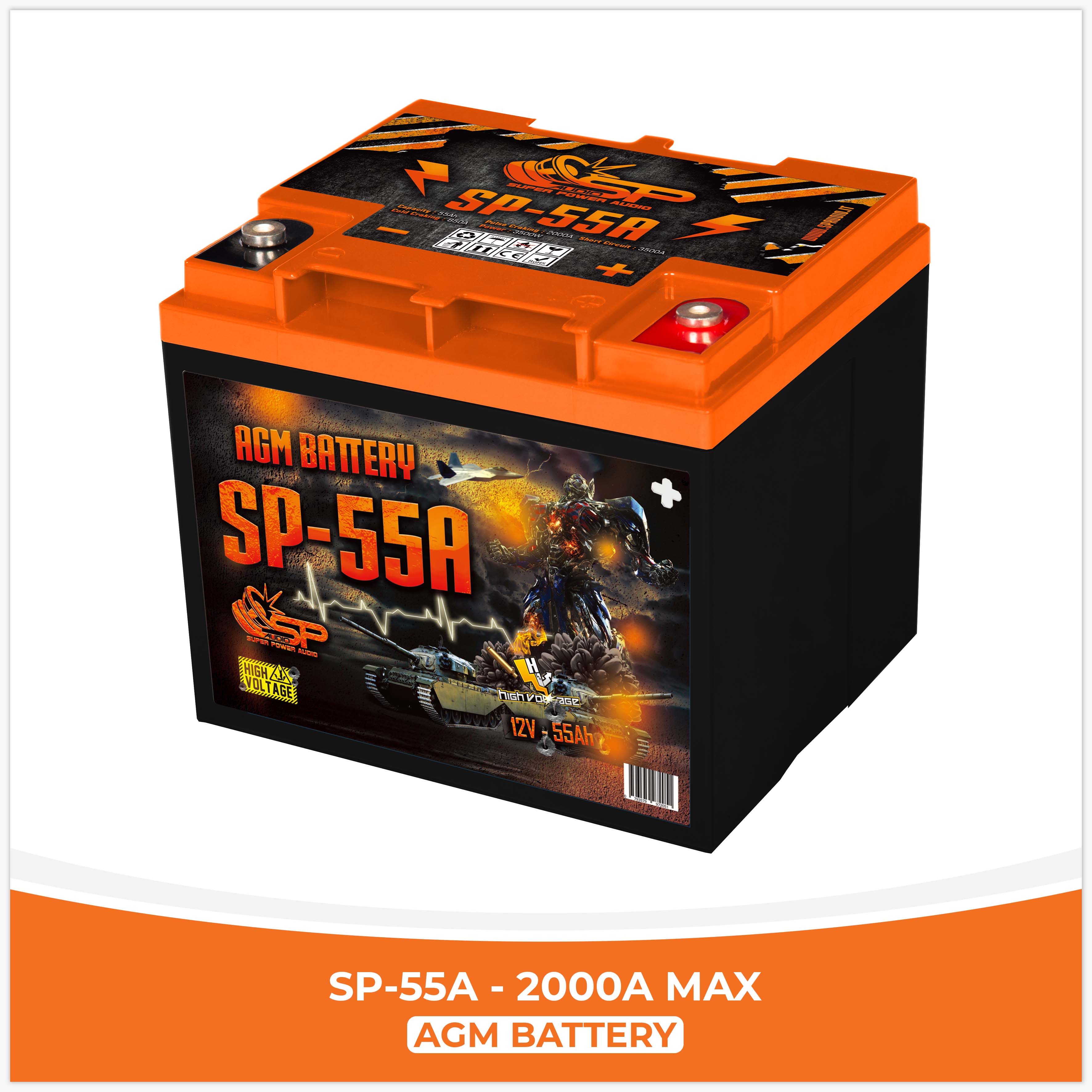 SP 55A AGM BATTERY LONG LIFE SPL (UNIT PRICE)