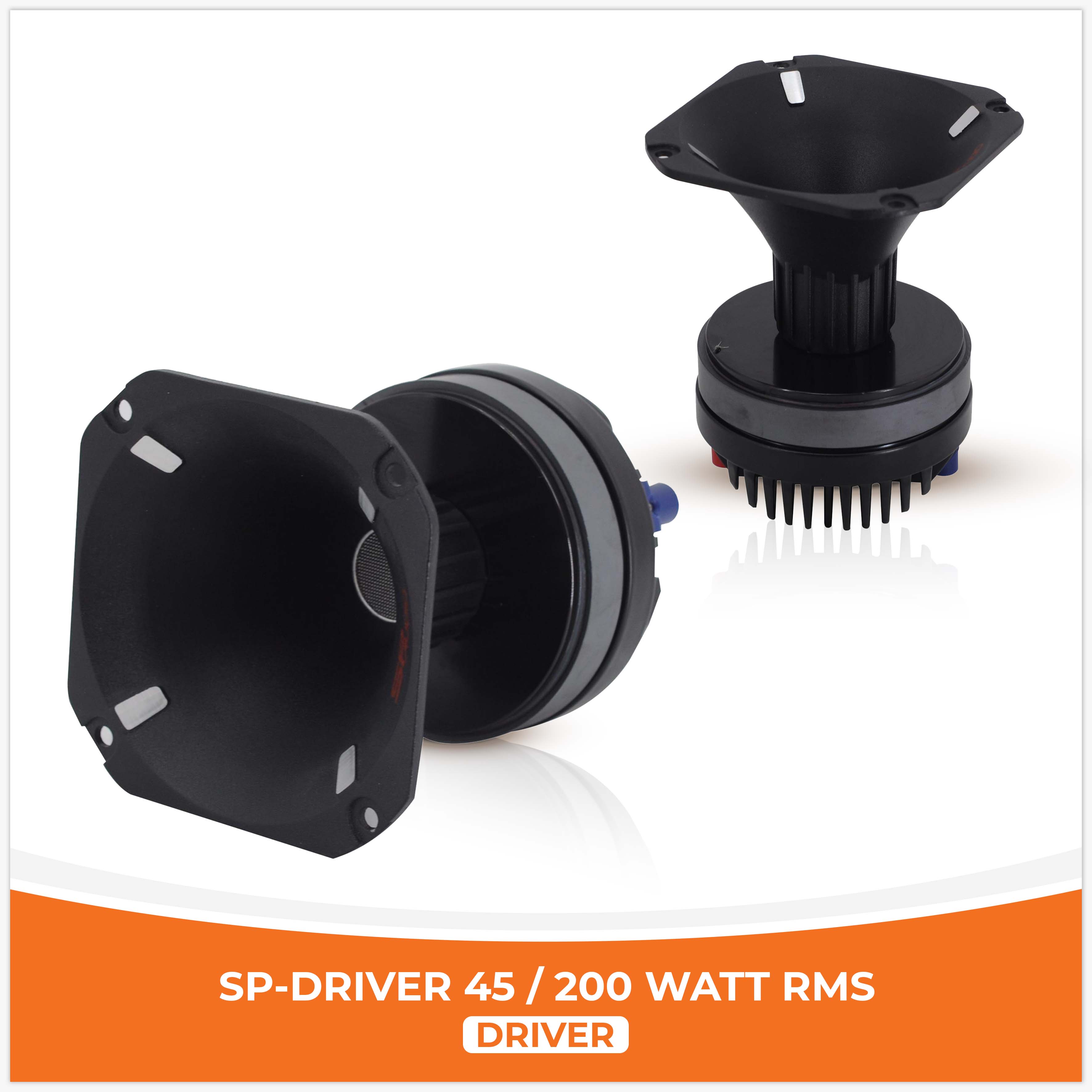 SP DRIVER 45 DRIVER COMPLETO DI FLANGIA 200W RMS (PREZZO UNITARIO)