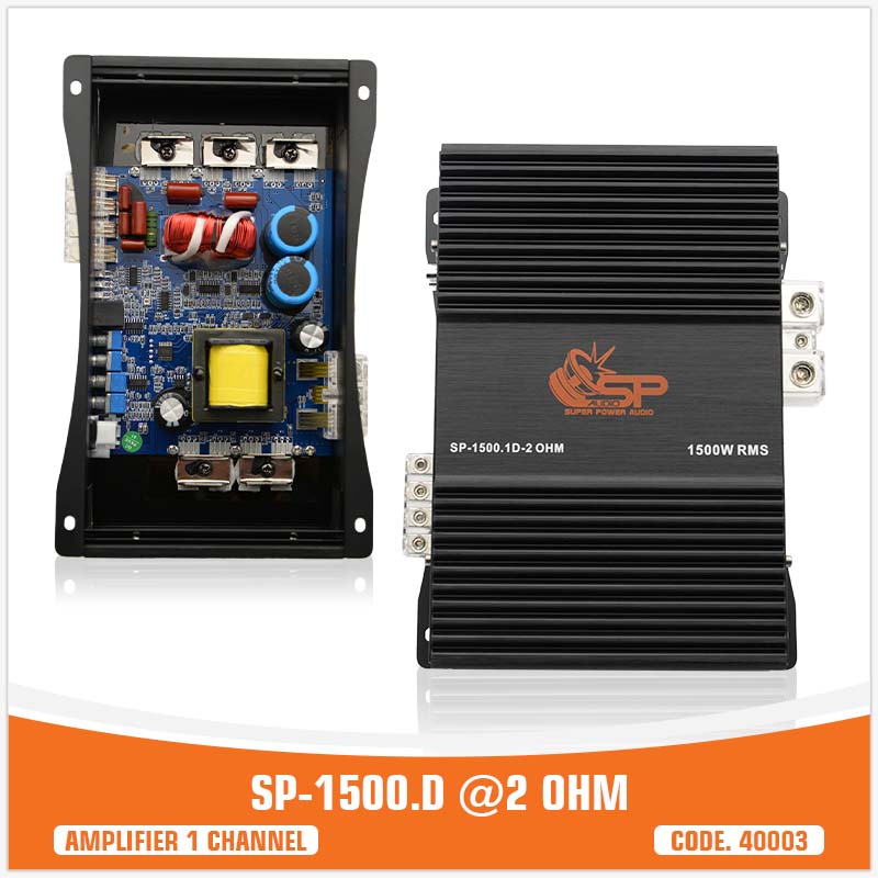 SP 1500D 2 OHM AMPLIFICATORE MONOFONICO FULL RANGE CLASSE D (PREZZO SINGOLO)