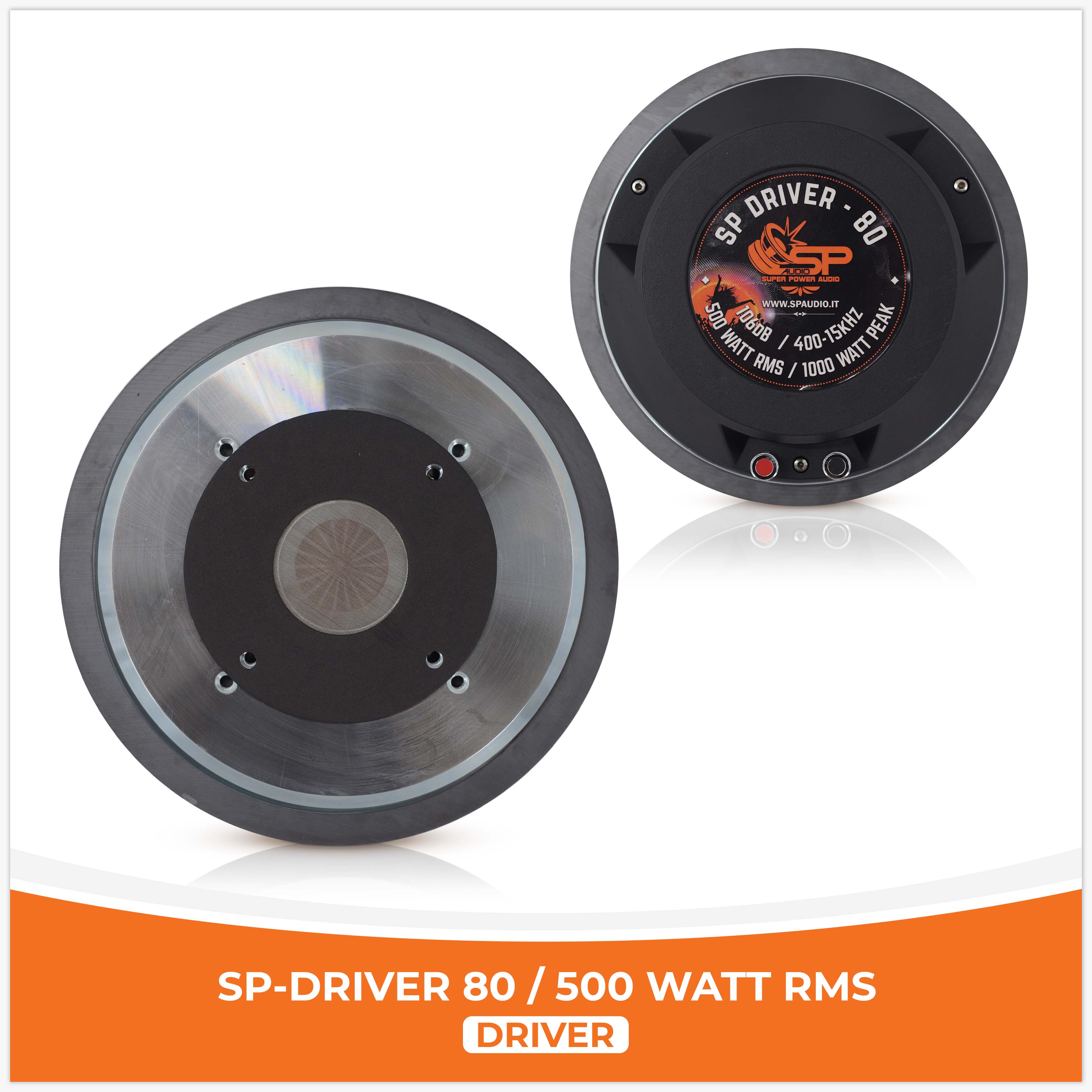 SP DRIVER 80 DRIVER SENZA FLANGIA 500W RMS (PREZZO UNITARIO)