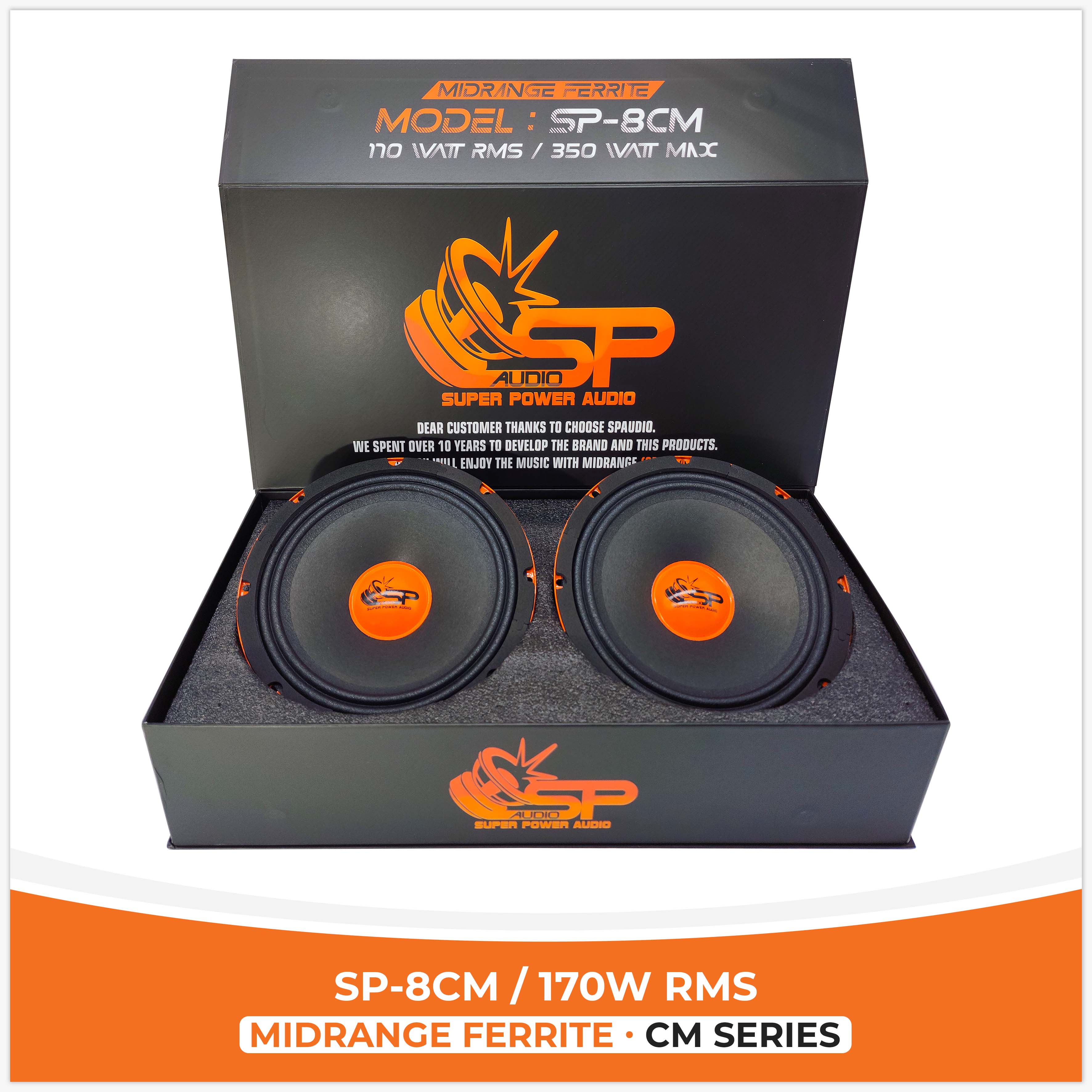 SP 8CM MIDRANGE BEST SELLER 8"/20CM 150W RMS (PAIR PRICE)