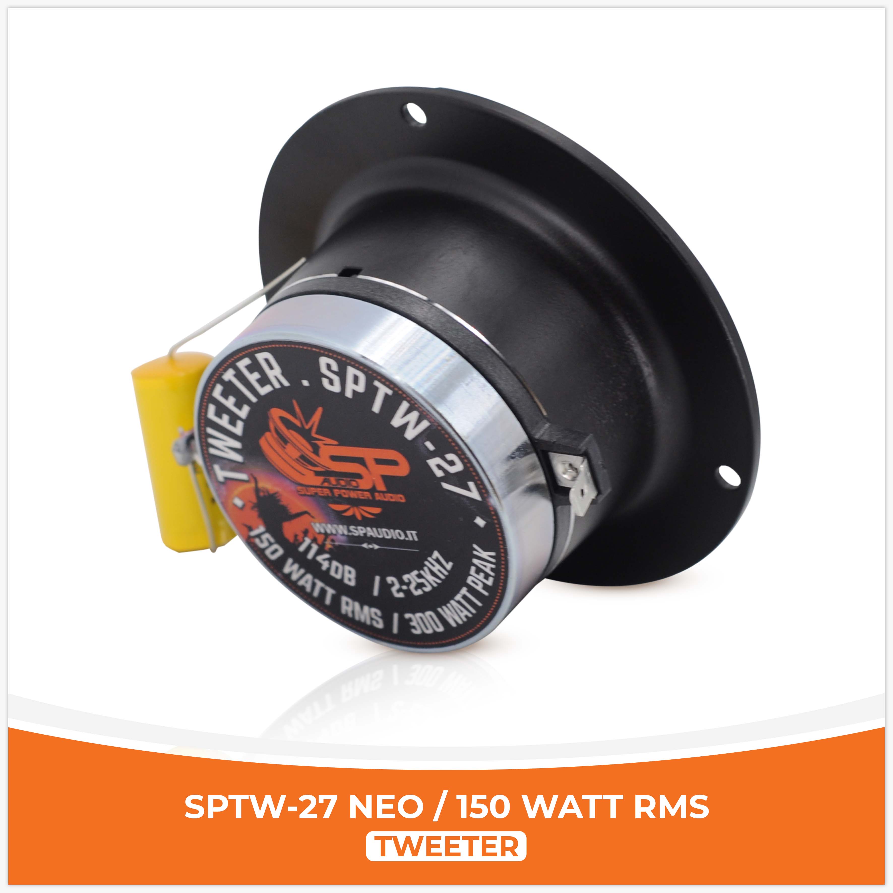 SP TW 27 BULLET TWEETER NÉODYME AIMANT 150W RMS (PRIX DE LA PAIRE)