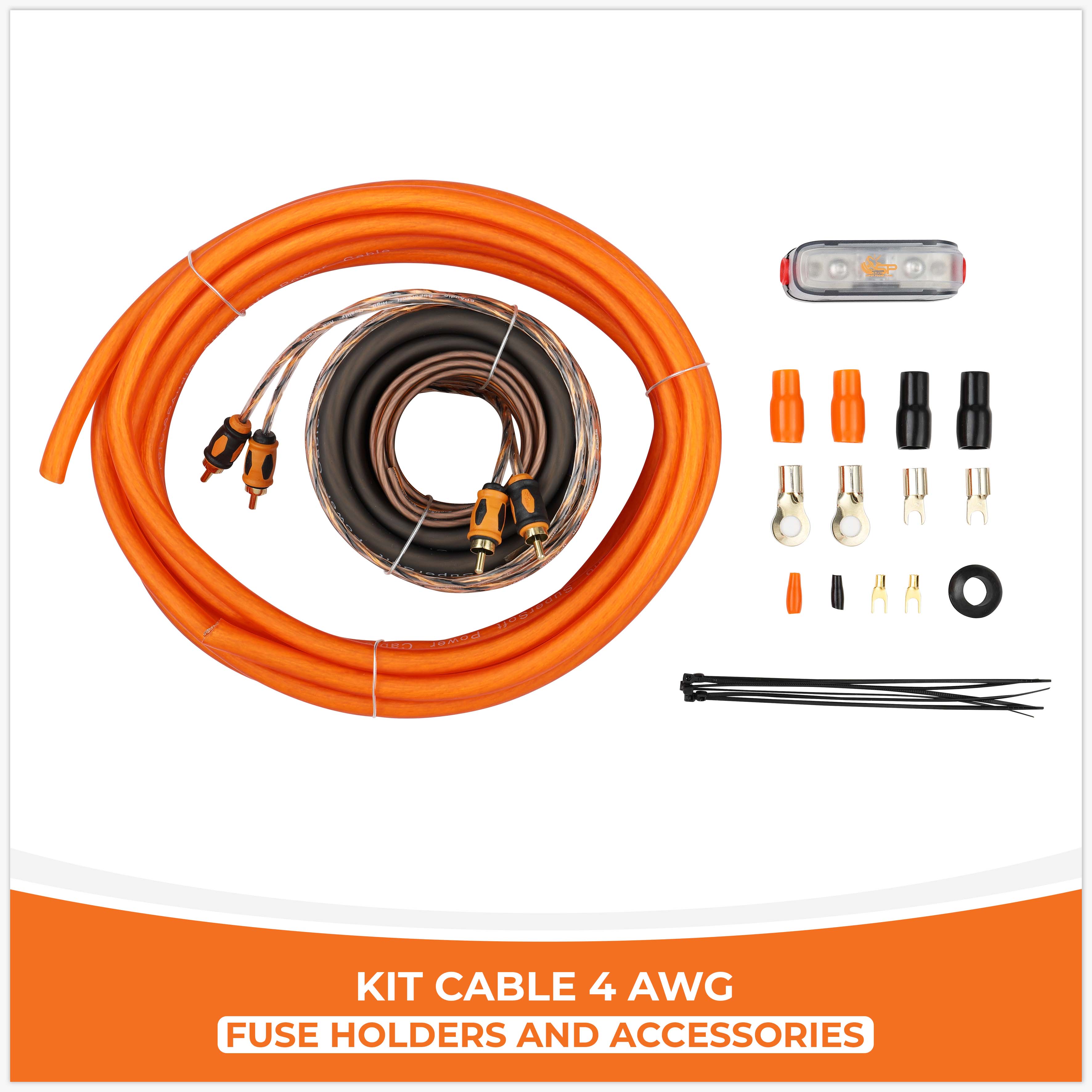  SP KIT CABLE 4 AWG CCA (prix pour 1 paquet)