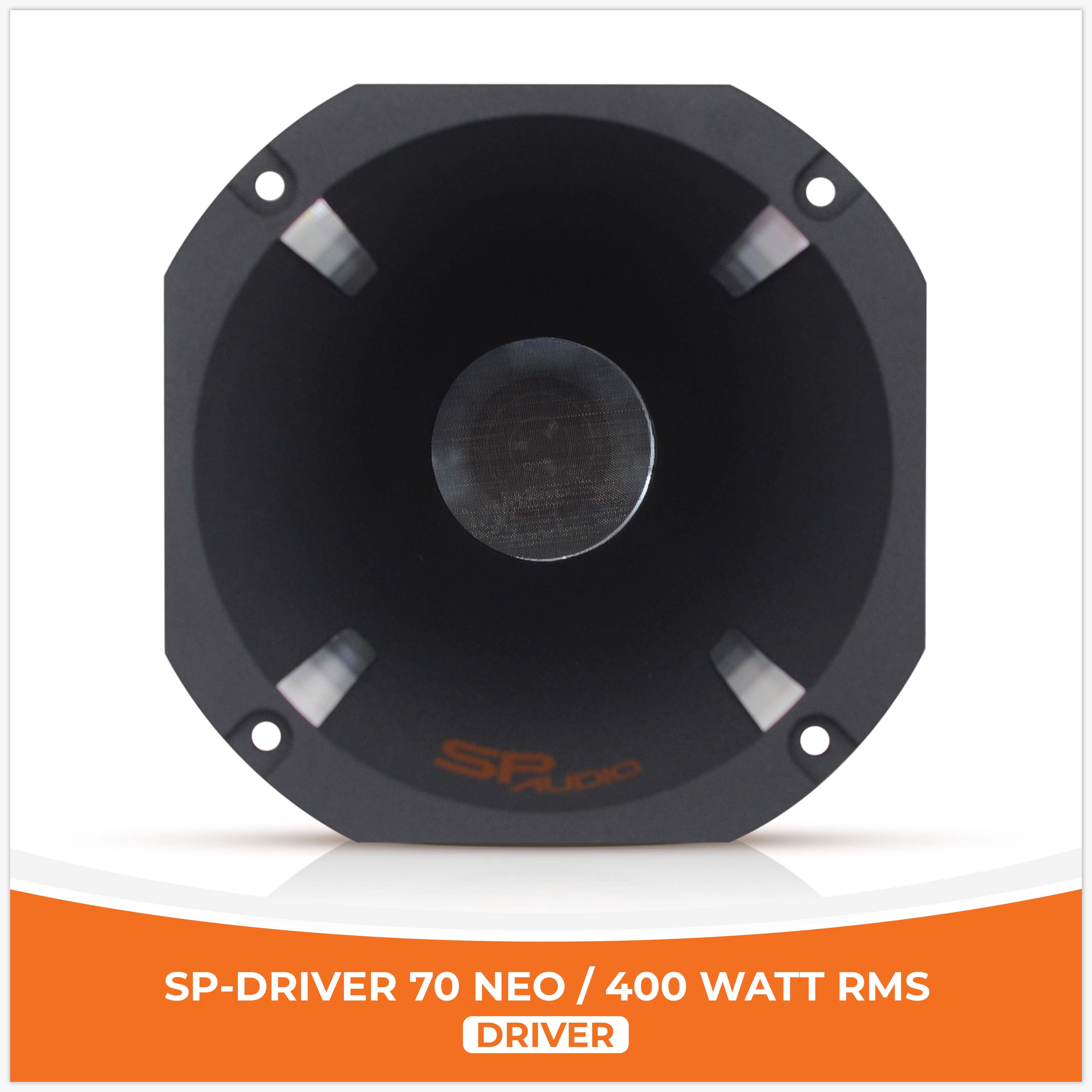 SP DRIVER 70 NEO COMPLETE DRIVER WITH HORN 400W RMS ( UNIT PRICE)