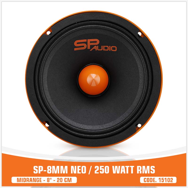  SP 8MM NEO HAUT-PARLEUR BAS MEDIUM EXTRÊME 8"/20CM NÉO AIMANT 250W RMS (PRIX ​​UNIQUE)