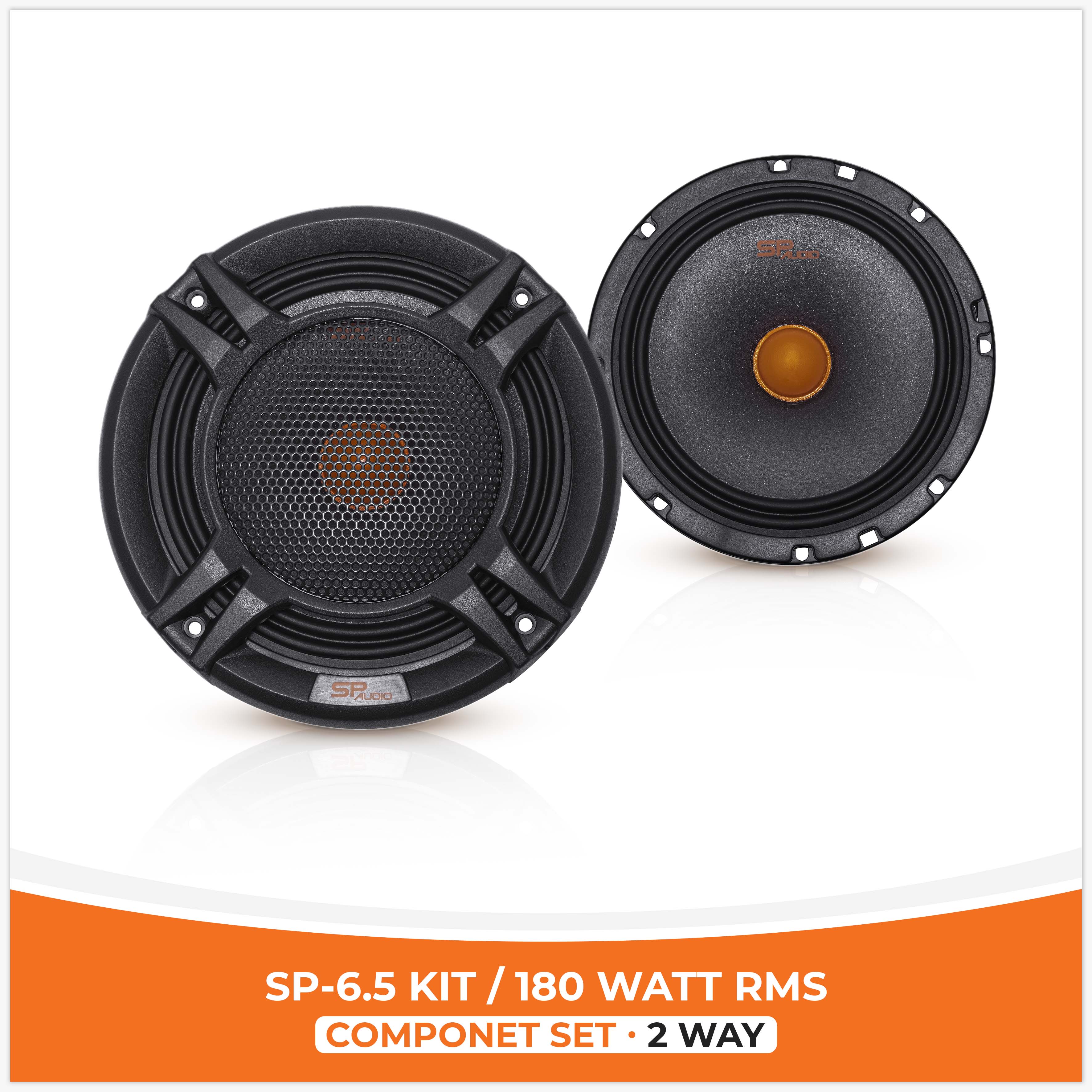 (SP 6.5KIT 2 WAY)
(2 WOOFER +2 TW + 2 CROSS)
(180W RMS) 
(قیمت کیت)